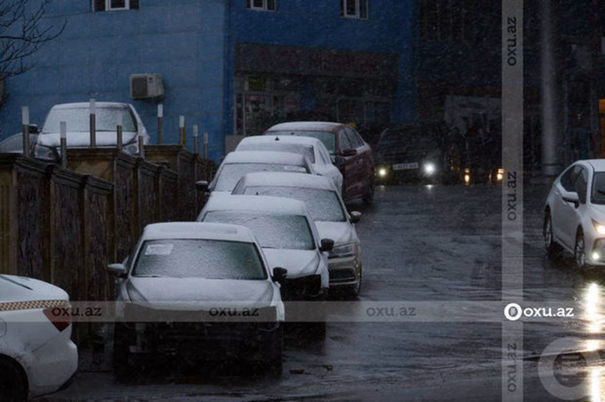 Hazırda Bakıda və Abşeron yarımadasında qar yağır - YENİLƏNİB